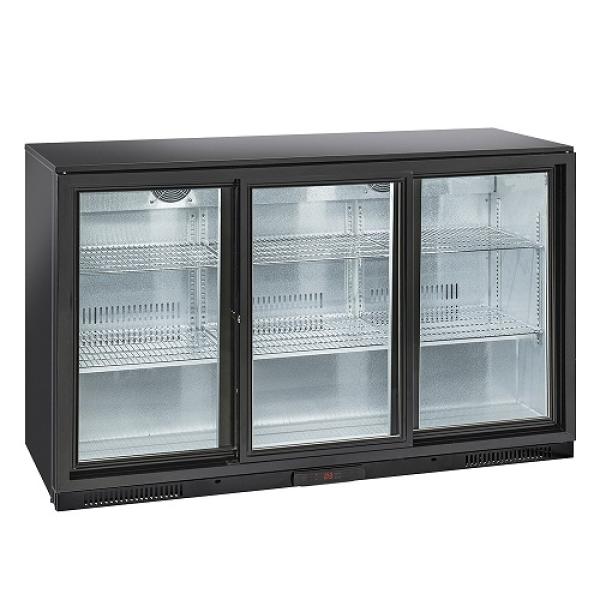 WR-TAB3-S3 TABS3/D-R2 (25) Back Bar Flaschenkühlschränk, 3 Schiebetüren, 343 Liter